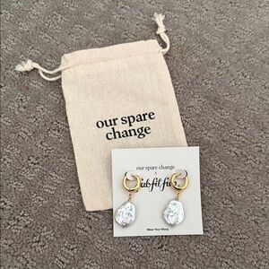 BRAND NEW Our Spare Change x Fab Fit Fun Earrings